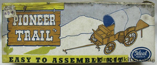 Ideal Aeroplane & Supply Chuck Wagon - 'Pioneer Trail' Issue - 13.5 Inch Long Wood / Metal / Plastic Kit, 504 plastic model kit